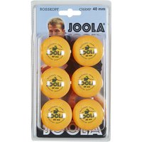 6er Pack JOOLA Rossi Champ 40 Tischtennisbälle orange von Joola