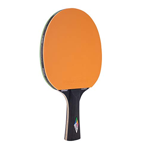 JOOLA 51051 Unisex – Erwachsene Colorato Tischtennisschläger, grün-orange, One-Size von JOOLA