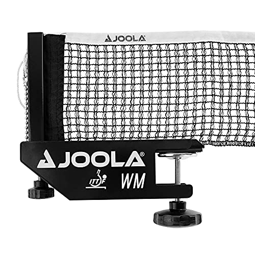 JOOLA Unisex – Erwachsene TT-Netzgarnitur WM Tischtennisnetz, Schwarz, 152cm von JOOLA