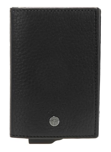 Joop! - Cardona c-one, Kreditkartenetui in Schwarz, RFID Schutz, schwarzes Leder mit silbernen Metalldetails Joop! - Cardona c-one, Kreditkartenetui in Schwarz, RFID Schutz, schwarzes Leder mit silbernen Metalldetails von Joop!