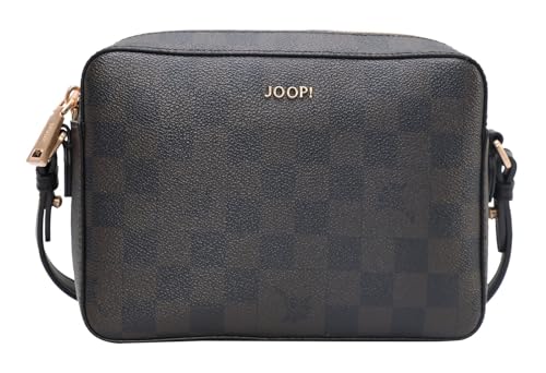 Joop! - cortina piazza cloe Schultertasche für Damen, kleine Umhängetasche in Dunkelbraun, formschöne Tasche in Cornflower-Print von Joop!