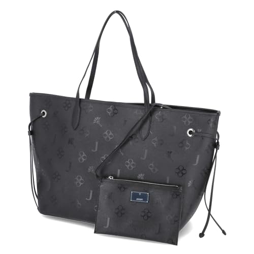 Joop! - decoro stampa Lara Shopper, stylischer Damen Shopper in Schwarz (XL) von Joop!