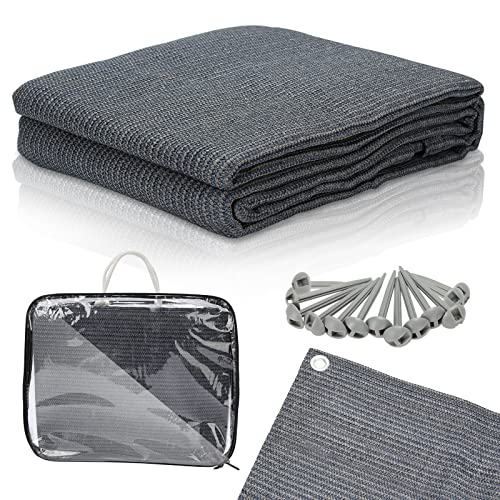 Jopassy 2.5 x 2.5 m Vorzeltteppich Outdoor Camping Teppich Zeltteppich mit 12 Löchern, 13 Heringe und Tragetasche HDPE Zeltunterlage Atmungsaktiv Campingteppich rutschfest Campingmatte Grau Blau Jopassy 2.5 x 2.5 m Vorzeltteppich Outdoor Camping Teppich Zeltteppich mit 12 Löchern, 13 Heringe und Tragetasche HDPE Zeltunterlage Atmungsaktiv Campingteppich rutschfest Campingmatte Grau Blau von Jopassy