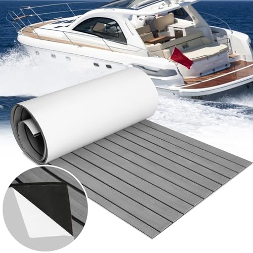 Jopassy Bodenbelag für Boote Selbstklebend 240x90cm, DIY Floor Decking, Teakholz Eva Schaum rutschfeste Matte, Deck Bodenbelag Matte für Schiffsdecks Schnellboote Yachten Jopassy Bodenbelag für Boote Selbstklebend 240x90cm, DIY Floor Decking, Teakholz Eva Schaum rutschfeste Matte, Deck Bodenbelag Matte für Schiffsdecks Schnellboote Yachten von Jopassy