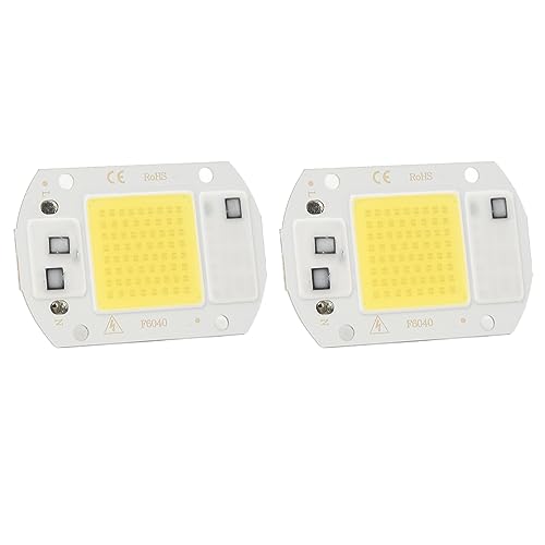 Jopwkuin Flip COB-Lampenperle, AC 220 V, Lange Lebensdauer, Effizient, Fahrerlos, 2-teiliger LED-COB-Chip für den Transport (Kaltes Licht 20W) von Jopwkuin