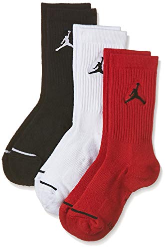 Nike Unisex jumpman crew Socken, Black/White/Gym Red, L EU Nike Unisex jumpman crew Socken, Black/White/Gym Red, L EU von Jordan