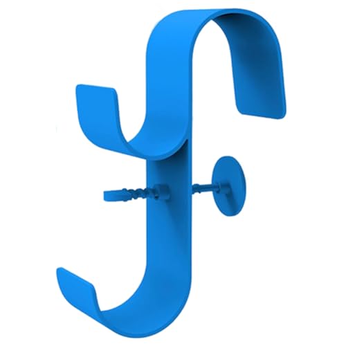 Joselin 1-Teiliges Set mit Breiten Aufhängern für Poolstangen, Robuste Blaue Halterhaken mit Schrauben, Perfekte Hakenhalter für Schwimmbäder von Joselin