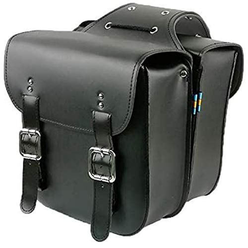 Joskeijky Retro Fahrrad TräGer Tasche Leder Hintere GepäCk TräGer Fahrrad Robuste Hintere SattelstüTze für Retro Fahrrad Sattel Halter ZubehöR, Schwarz von Joskeijky