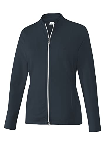 Joy Sportswear Dorit Sweatjacke für Damen aus Baumwoll-Stretch-Stoff mit Stehkragen, figurbetonte Sport- und Outdoorjacke für Aktivitäten wie Running oder Fitness 46, Night von Joy Sportswear