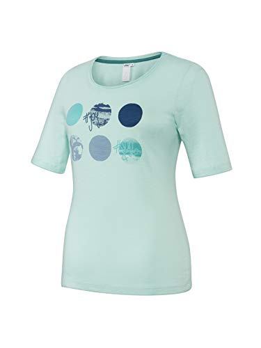 Joy Sportswear IDA T-Shirt Organic Cotton für Damen aus 100% Baumwolle, leicht tailliertes Sportshirt im Kurzarm-Schnitt mit ansprechendem Motiv-Aufdruck 44, Mint von Joy Sportswear