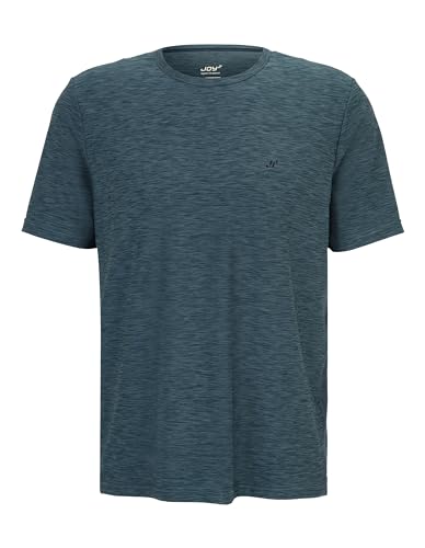 Joy Sportswear Vitus Herren-Sportshirt mit Rundhalsausschnitt und normaler Passform, Kurzarm-Shirt für Sport und Freizeit 56, Ozean Melange von Joy Sportswear