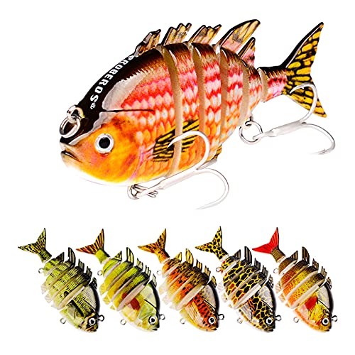Joyeee 2 Stück Angelköder Forelle, Langsam/Sinkend Schwimmend/Sinkende Oberflächenköder für Süßwasser-Salzwasser-Fischen, für Hecht Makrele Dorsch Forelle Barsch Köder Joyeee 2 Stück Angelköder Forelle, Langsam/Sinkend Schwimmend/Sinkende Oberflächenköder für Süßwasser-Salzwasser-Fischen, für Hecht Makrele Dorsch Forelle Barsch Köder von Joyeee