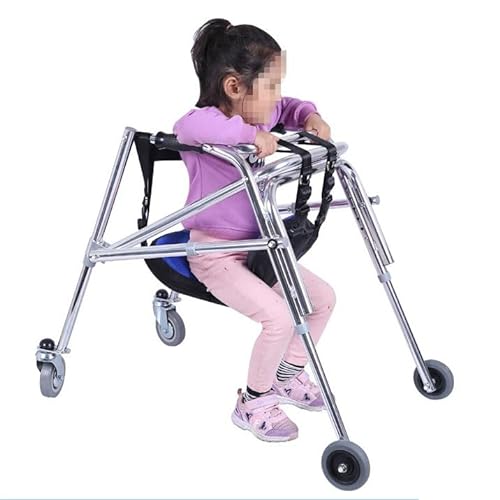 Joyfitness Gehhilfe FüR Behinderte Kinder mit 4 Rädern, 4-Rad-Rollator Leichter Antriebsläufer Faltbar, von Joyfitness