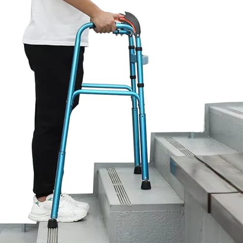 Joyfitness Klappbarer Standard-Gehhilfe, Faltbarer Gehbock,Treppensteiger-Aluminium-Klappgehgestell, Gehmobilitätshilfe, Treppenlifthilfe für Senioren, Gehhilfe für ältere Menschen Joyfitness Klappbarer Standard-Gehhilfe, Faltbarer Gehbock,Treppensteiger-Aluminium-Klappgehgestell, Gehmobilitätshilfe, Treppenlifthilfe für Senioren, Gehhilfe für ältere Menschen von Joyfitness