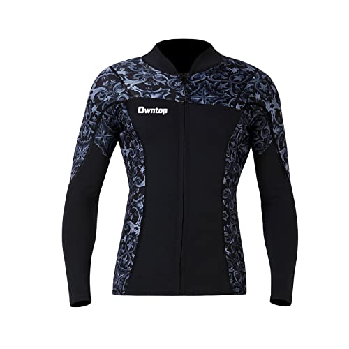 Joysummer Herren Damen Neoprenanzug Top - 3mm Neopren Neoprenanzug Jacke, Langarm Tauchanzug Rash Guard für Tauchen Surfen Schnorcheln UPF 50+, M von Joysummer