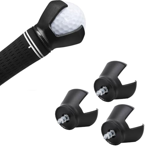 Golf Saugnapf, Golfball-Retriever Ball Abholung Grabber Saugnapf Ballrückholer Kunststoff Klauengreifer Zubehör Trainingshilfen für Putter Grip Professional Einfach Am Golfschläger Griff Aufstecken von Joyzan