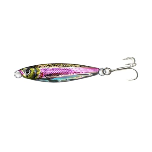 40g 60g 80g Shore Casting 3D Druck Metall Jigging Löffel Angelköder Langsam Long Shot Bass Forelle Salzwasser Künstliche Köder(Color 2,82mm(60g)) von JrEam