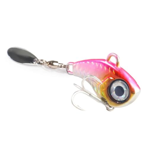 Spinner Köder VIB Löffel Metall Jig Angeln Vibration 10g 20g 30g Künstliche Harten Köder Pailletten Pesca Wackeln Rotierenden Spinning Lure(G,20g) von JrEam