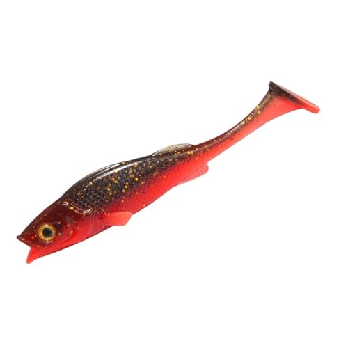 Vigour Barsch Angelköder 7cm 11cm 14cm Softbait Shad UV-Aktiv Wobble Craft Gummifisch Swimbait(Color-H,7cm 5pcs one Pack) von JrEam