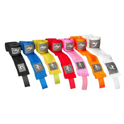 Ju-Sports Boxbandagen ca. 3m - blau I Box Bandagen aus Baumwolle mit Daumenschlaufe & Klettverschluss I Kickboxen, MMA, Muay Thai I Herren & Damen Ju-Sports Boxbandagen ca. 3m - blau I Box Bandagen aus Baumwolle mit Daumenschlaufe & Klettverschluss I Kickboxen, MMA, Muay Thai I Herren & Damen von Ju-Sports