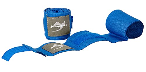 Ju-Sports Boxbandagen elastisch ca. 3m - blau I Box Bandagen aus Baumwolle mit Daumenschlaufe & Klettverschluss I Kickboxen, MMA, Muay Thai I Herren & Damen Ju-Sports Boxbandagen elastisch ca. 3m - blau I Box Bandagen aus Baumwolle mit Daumenschlaufe & Klettverschluss I Kickboxen, MMA, Muay Thai I Herren & Damen von Ju-Sports