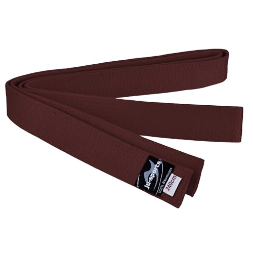 Ju-Sports Budogürtel - braun, Baumwolle I Kampfsport Gürtel Für Budo-Sportarten, Judo, Karate, Kickboxen uvm. I Ca. 4 cm breiter Martial Arts Gürtel I 350 cm Ju-Sports Budogürtel - braun, Baumwolle I Kampfsport Gürtel Für Budo-Sportarten, Judo, Karate, Kickboxen uvm. I Ca. 4 cm breiter Martial Arts Gürtel I 350 cm von Ju-Sports
