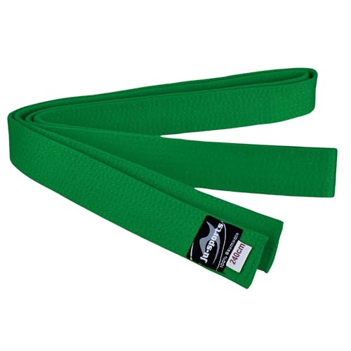 Ju-Sports Budogürtel - grün, Baumwolle I Kampfsport Gürtel Für Budo-Sportarten, Judo, Karate, Kickboxen & mehr I Ca. 4 cm breiter Martial Arts Gürtel I 300 cm Ju-Sports Budogürtel - grün, Baumwolle I Kampfsport Gürtel Für Budo-Sportarten, Judo, Karate, Kickboxen & mehr I Ca. 4 cm breiter Martial Arts Gürtel I 300 cm von Ju-Sports