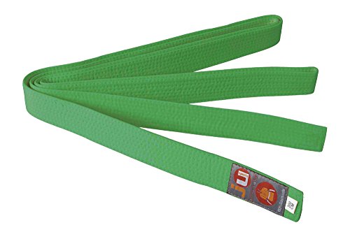 Ju-Sports Budogürtel - grün, Baumwolle I Kampfsport Gürtel Für Budo-Sportarten, Judo, Karate, Kickboxen & mehr I Ca. 4 cm breiter Martial Arts Gürtel I 260 cm von Ju-Sports