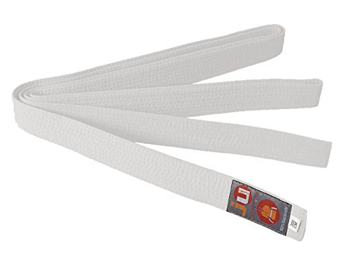 Ju-Sports Budogürtel - weiß, Baumwolle I Kampfsport Gürtel Für Budo-Sportarten, Judo, Karate, Kickboxen & mehr I Ca. 4 cm breiter Martial Arts Gürtel I 200 cm von Ju-Sports