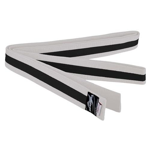 Ju-Sports Budogürtel - weiß/schwarz/weiß, Baumwolle I Kampfsport Gürtel Für Budo-Sportarten, Judo, Karate uvm. I Ca. 4 cm breiter Martial Arts Gürtel I 240 cm Ju-Sports Budogürtel - weiß/schwarz/weiß, Baumwolle I Kampfsport Gürtel Für Budo-Sportarten, Judo, Karate uvm. I Ca. 4 cm breiter Martial Arts Gürtel I 240 cm von Ju-Sports