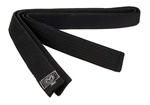 Ju-Sports Gürtel Master - schwarz, Baumwolle I Kampfsport Gürtel Für Budo-Sportarten Judo, Karate, Kickboxen UVM I Martial Arts Gürtel ca. 5cm breit I 320 cm von Ju-Sports