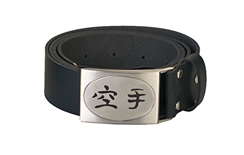 Ju-Sports Gürtel echt Leder mit graviertem Kanji Karate Ju-Sports Gürtel echt Leder mit graviertem Kanji Karate von Ju-Sports