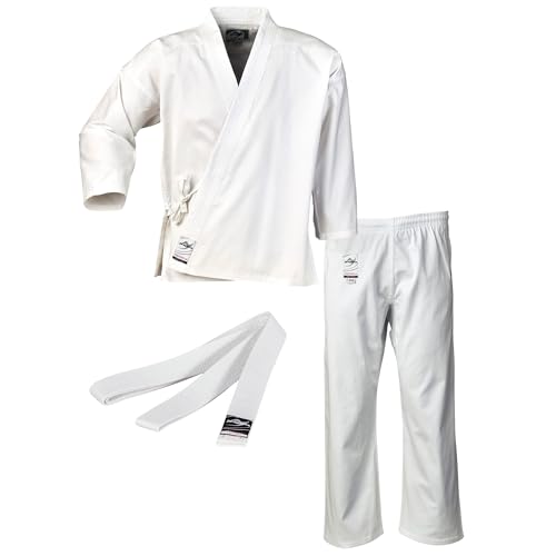 Ju-Sports Karate Anzug to start Weiß 200 I Klassischer Karateanzug für Kinder & Erwachsene I Karate Kimono inkl. weißem Gürtel I Hose mit Kickzwickel I 100% Baumwolle Ju-Sports Karate Anzug to start Weiß 200 I Klassischer Karateanzug für Kinder & Erwachsene I Karate Kimono inkl. weißem Gürtel I Hose mit Kickzwickel I 100% Baumwolle von Ju-Sports