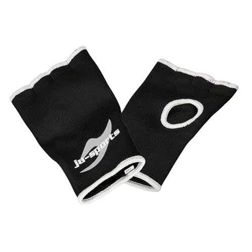 Ju-Sports Innenboxhandschuhe Boxen - schwarz, Baumwolle I Leicht elastische, saugfähige Innenhandschuhe ersetzen Bandagen I Mit Knöchelschutz, hygienisch I Größe L Ju-Sports Innenboxhandschuhe Boxen - schwarz, Baumwolle I Leicht elastische, saugfähige Innenhandschuhe ersetzen Bandagen I Mit Knöchelschutz, hygienisch I Größe L von Ju-Sports