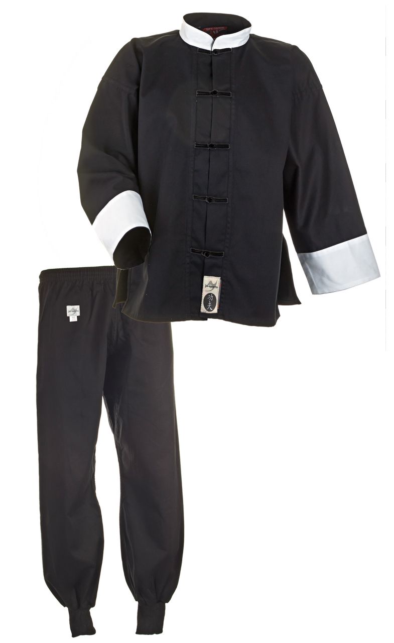 Ju-Sports Kung Fu Anzug schwarz/weiß Baumwolle Ju-Sports Kung Fu Anzug schwarz/weiß Baumwolle von Ju-Sports