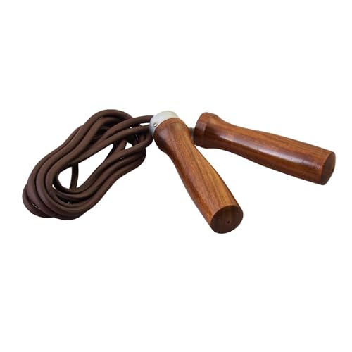 Ju-Sports Springseil aus echtem Leder I Mit Griffen aus Holz & schnell drehendem Kugellager I Optimal für Fitnesstraining, Kickboxen uvm. I 2,5m Ju-Sports Springseil aus echtem Leder I Mit Griffen aus Holz & schnell drehendem Kugellager I Optimal für Fitnesstraining, Kickboxen uvm. I 2,5m von Ju-Sports