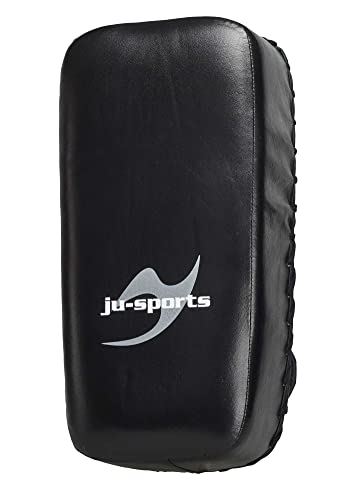 Ju-Sports Schlagpolster Kampfsport Muay Thai 1 STK. I Große Pratze aus Leder ideal zum Trainieren von Kicks I 2 Klettschlaufen für Halt I 41x21x12,5cm von Ju-Sports