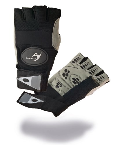 Ju-Sports Trainingshandschuhe Herren & Damen Professionell I Fitness Handschuhe Herren mit gepolsterten Finger- & Handflächen I Klettverschluss I S von Ju-Sports