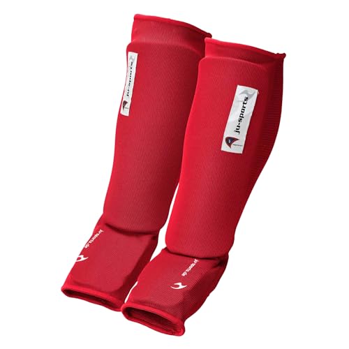Ju-Sports - Spann Schienbeinschoner, rot, Baumwolle I Schoner für viele Kampfsportarten I Dehn- & waschbarer Spannschoner & Schienbeinschutz I Größe M Ju-Sports - Spann Schienbeinschoner, rot, Baumwolle I Schoner für viele Kampfsportarten I Dehn- & waschbarer Spannschoner & Schienbeinschutz I Größe M von Ju-Sports