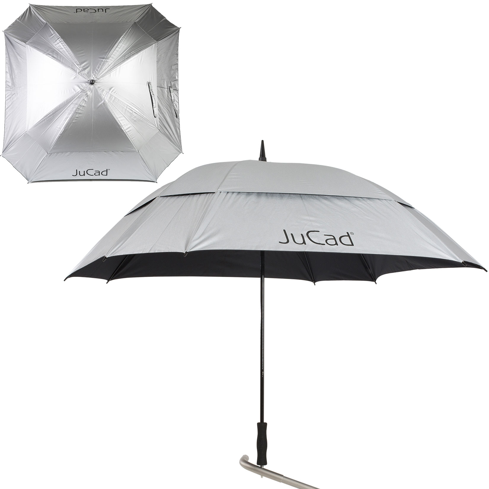 'JuCad Windproof Regenschirm quadratisch silber' 'JuCad Windproof Regenschirm quadratisch silber' von JuCad