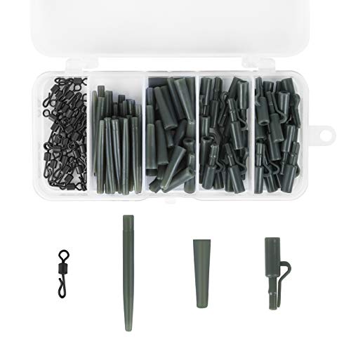 Jubaopen 120 Stück Karpfen Zubehör Karpfen Angeln Karpfen Fischereigerät Angelzubehör Set Karpfenangeln Tackle Box Schnellwechselwirbel Sicherheits Blei Clips zum Karpfenangeln Jubaopen 120 Stück Karpfen Zubehör Karpfen Angeln Karpfen Fischereigerät Angelzubehör Set Karpfenangeln Tackle Box Schnellwechselwirbel Sicherheits Blei Clips zum Karpfenangeln von Jubaopen