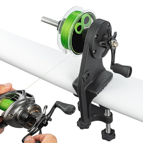 Angelrollenspooler, Aufspulen von Angelrollen, tragbarer Angelspooler, Baitcasting-Rollenspooler, verstellbares Werkzeug zum Aufspulen von Baitcasting- und Spincast-Rollen Angelrollenspooler, Aufspulen von Angelrollen, tragbarer Angelspooler, Baitcasting-Rollenspooler, verstellbares Werkzeug zum Aufspulen von Baitcasting- und Spincast-Rollen von Jubepk
