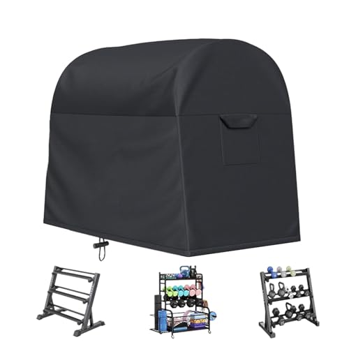 Hantel Staubschutz | Gym Schutzhülle | Staubdichte Abdeckung | Hantelablage Abdeckung mit Belüftung, Staubdichte Hantelablage Abdeckung, Outdoor Gym Rack Abdeckung, Home Gym Equipment Cover, Rack von Jubepk