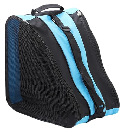 Jubepk Ice Skate Bag, Waterproof Roller Bags, Portable Skate Carrier, Skating Gear Pouch, 15.74 Inches,Easy Organization and Convenient Access for Your Gears, Blue and Black von Jubepk