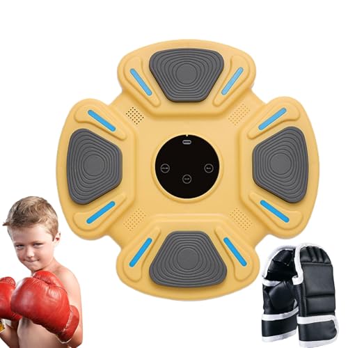 Music Boxing Machine, Wall Boxing Machine, Smart Music Box, Box Fitness Equipment, Smart Music Box Equipment with Wall-Mounted Design for Fitness with Smart Features and Boxing Gloves von Jubepk