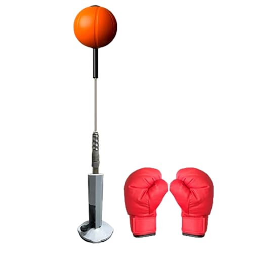 Trainings-Punchball | Flexibler Boxsack | Box-Trainingstasche | Reflextrainingsgerät mit Einstellbarer Reflexhöhe zur Verbesserung von Reflexen und Beweglichkeit von Jubepk