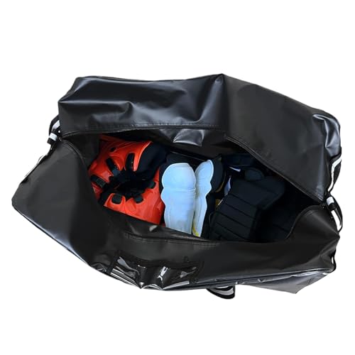 Jubilofex Hockey -Accessoire -Tasche - Sportgeräte -Duffle -Taschen Organizer | Tragbarer Reisetasche für Ausrüstung, multifunktionaler wasserdichte Eishockey -Tragetasche für Männer und Frauen von Jubilofex