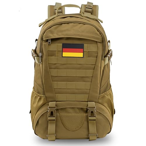 Jueachy Militär Rucksack Herren 30L Wasserdicht Molle Tactical Backpack Military Rucksack Große Kapazität Taktischer Rucksack Outdoor Wanderrucksack Trekkingrucksack für Assault Wandern Reisen Camping Jueachy Militär Rucksack Herren 30L Wasserdicht Molle Tactical Backpack Military Rucksack Große Kapazität Taktischer Rucksack Outdoor Wanderrucksack Trekkingrucksack für Assault Wandern Reisen Camping von Jueachy