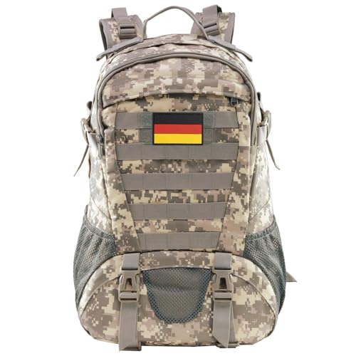 Jueachy Militär Rucksack Herren 30L Wasserdicht Molle Tactical Backpack Military Rucksack Große Kapazität Taktischer Rucksack Outdoor Wanderrucksack Trekkingrucksack für Assault Wandern Reisen Camping Jueachy Militär Rucksack Herren 30L Wasserdicht Molle Tactical Backpack Military Rucksack Große Kapazität Taktischer Rucksack Outdoor Wanderrucksack Trekkingrucksack für Assault Wandern Reisen Camping von Jueachy
