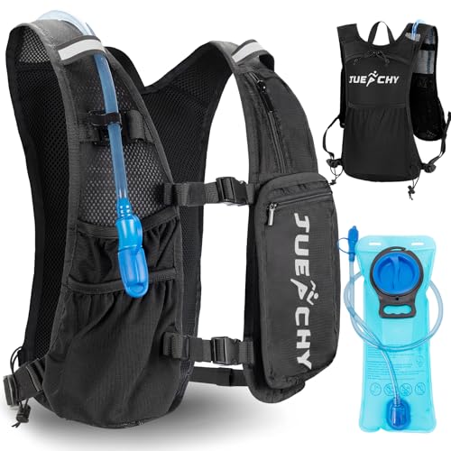 Jueachy Skirucksack Ultraleicht Trinkrucksack mit 2L Trinkblase: Laufvest Herren Damen Hydration Pack - Fahrradrucksack Klein Motorrad Rucksack Laufrucksack für Laufen Radfahren Wandern Joggen Jueachy Skirucksack Ultraleicht Trinkrucksack mit 2L Trinkblase: Laufvest Herren Damen Hydration Pack - Fahrradrucksack Klein Motorrad Rucksack Laufrucksack für Laufen Radfahren Wandern Joggen von Jueachy